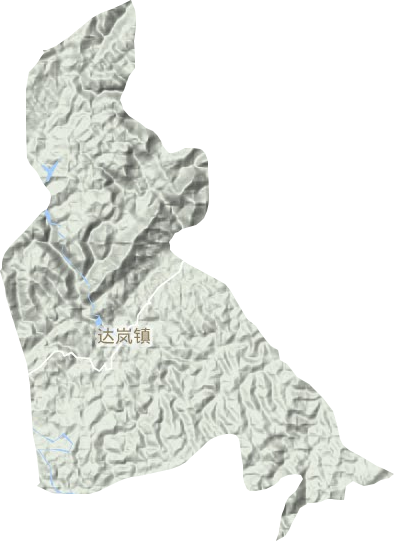 达岚镇地形图