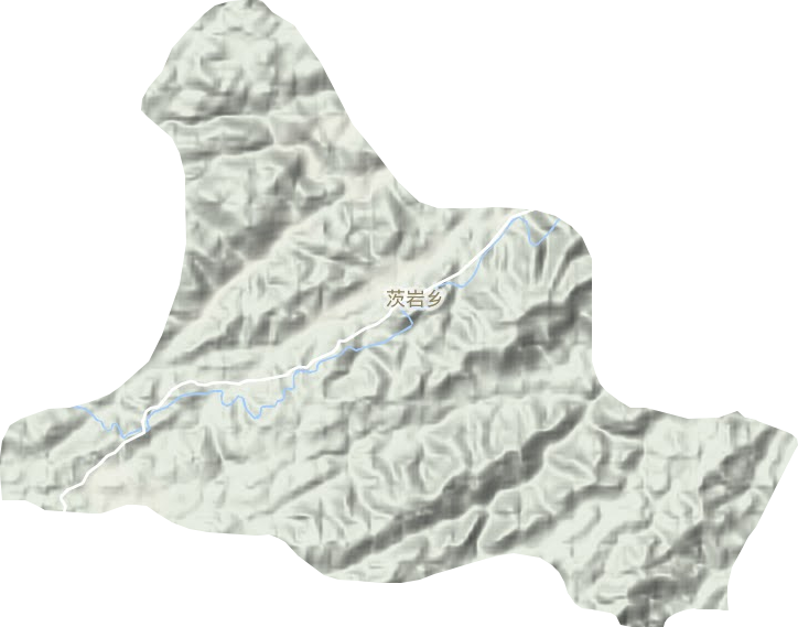 茨岩乡地形图