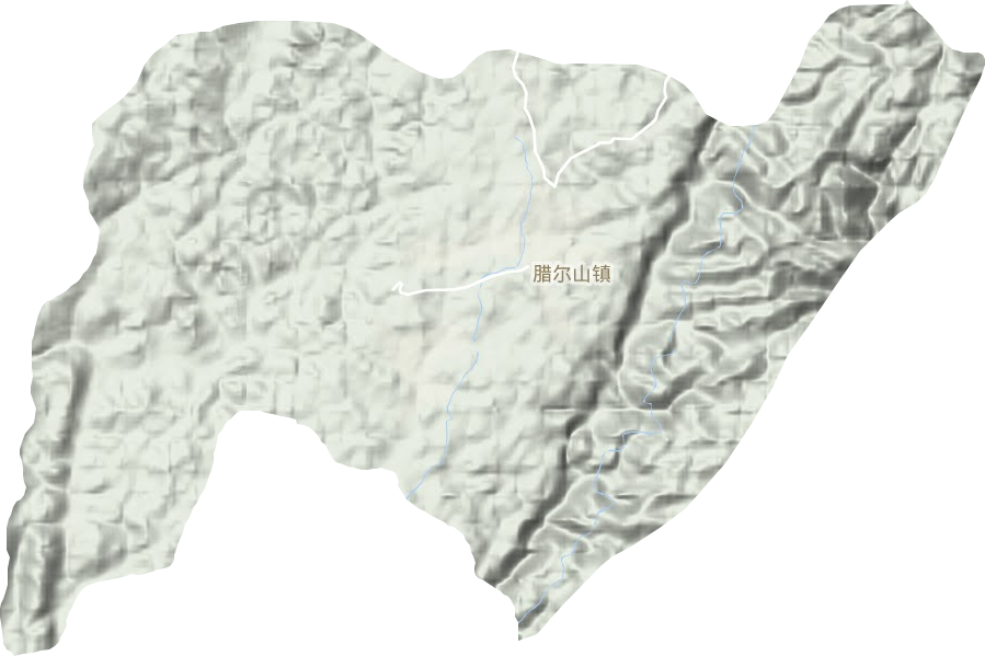 腊尔山镇地形图