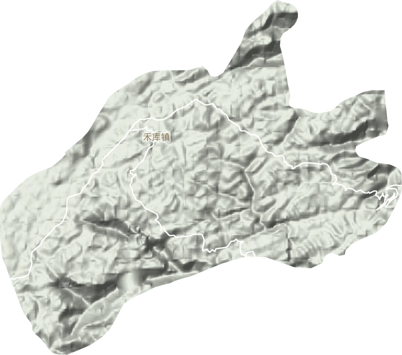 禾库镇地形图