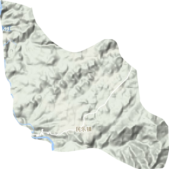 民乐镇地形图