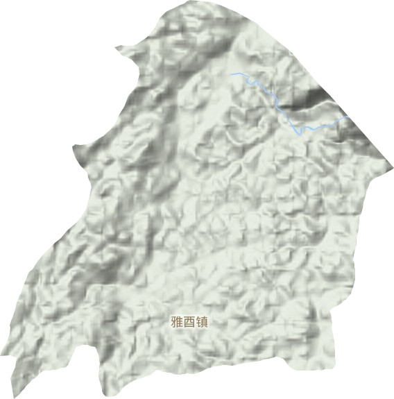 雅酉镇地形图