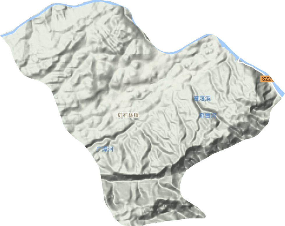 红石林镇地形图