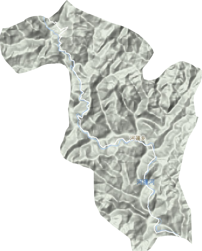 河蓬乡地形图