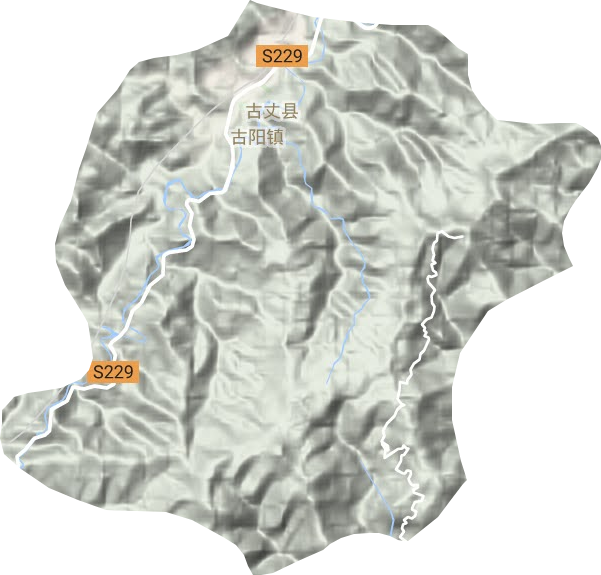 古阳镇地形图