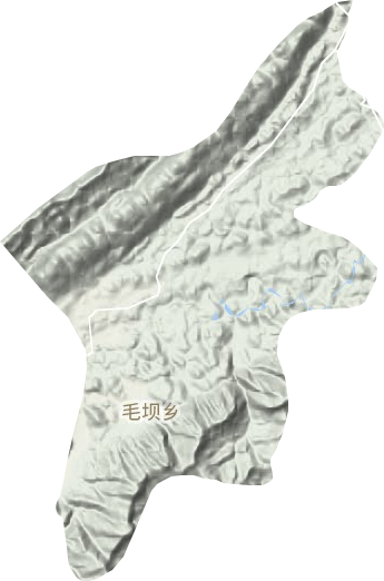 毛坝乡地形图