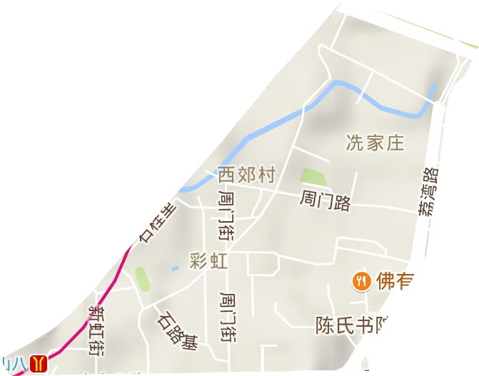 彩虹街道地形图