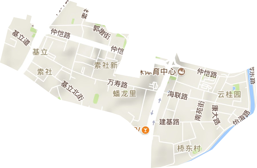 素社街道地形图