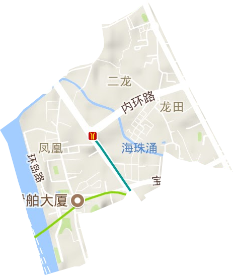 龙凤街道地形图