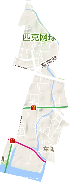 车陂街道地形图