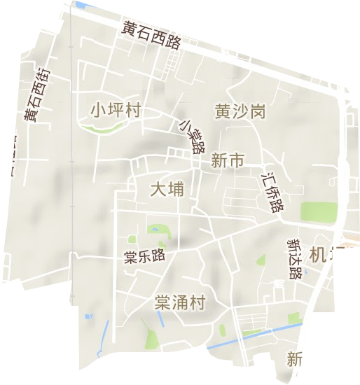 新市街道地形图