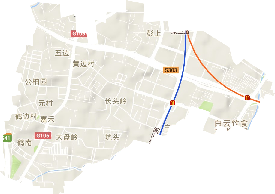 鹤龙街道地形图