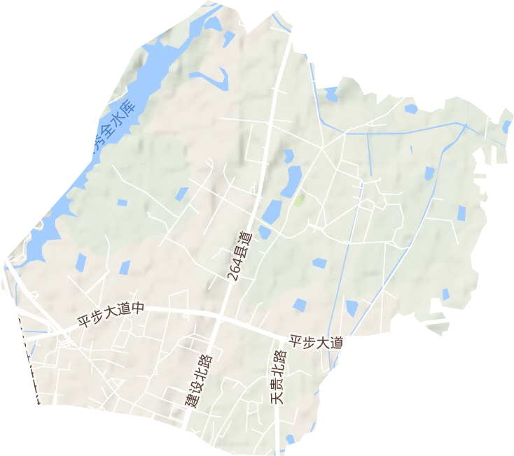 花城街道地形图