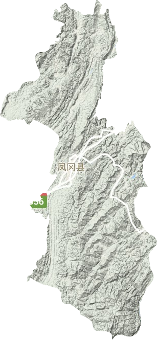 凤冈县地形图