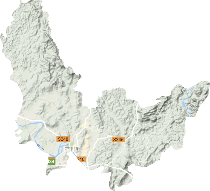犁市镇地形图