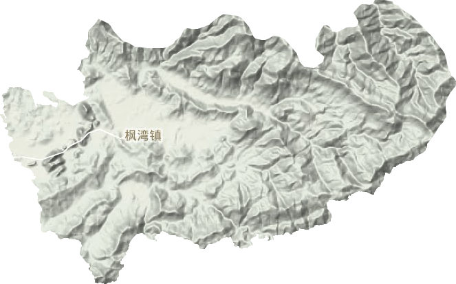枫湾镇地形图