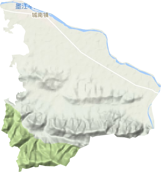 城南镇地形图