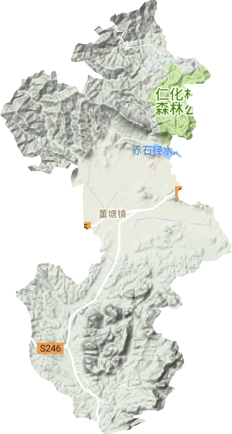 董塘镇地形图