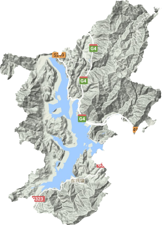 东坪镇地形图