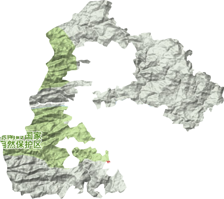 天井山林场地形图