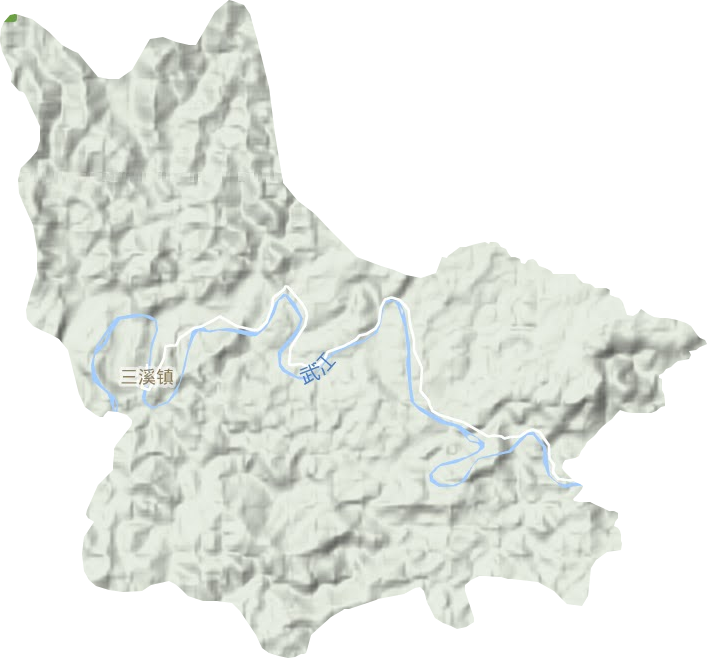 三溪镇地形图