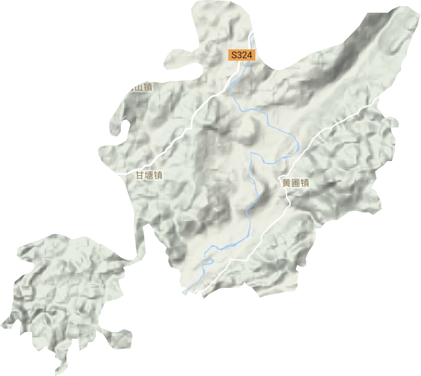 黄圃镇地形图