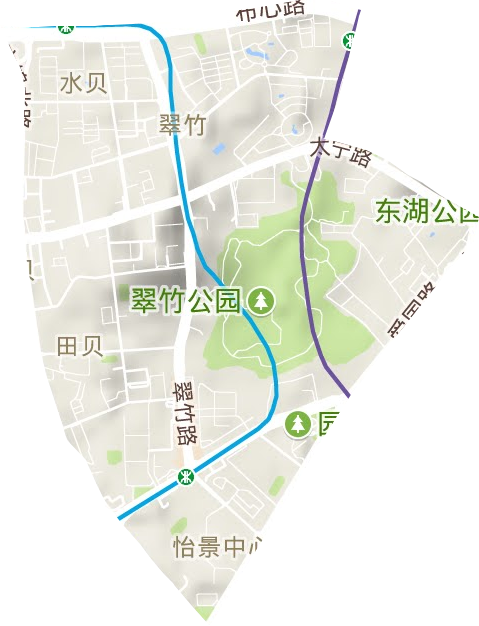 翠竹街道地形图