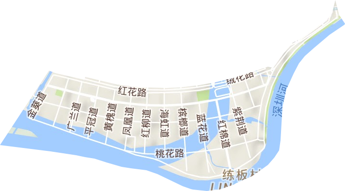 福田保税区地形图