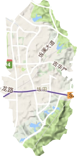 坂田街道地形图