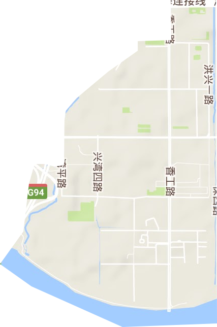 洪湾商贸物流中心地形图