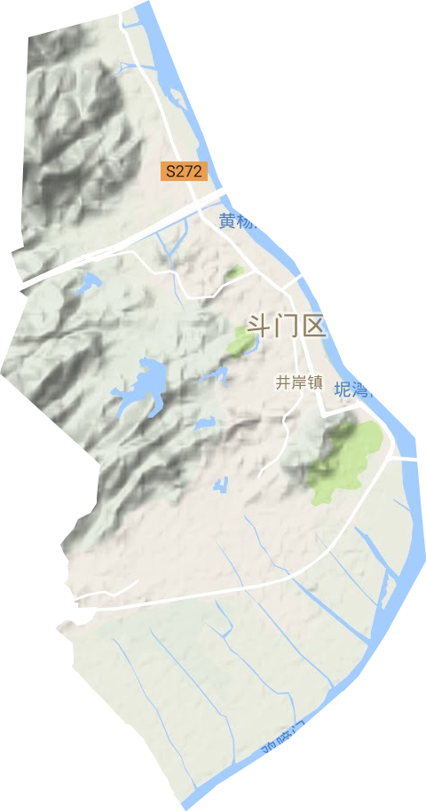 井岸镇地形图