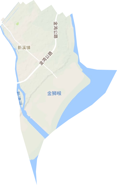 新溪镇地形图