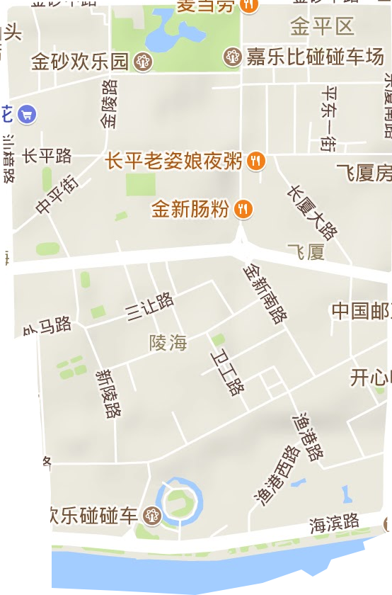 石炮台街道地形图