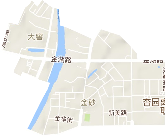 金砂街道地形图