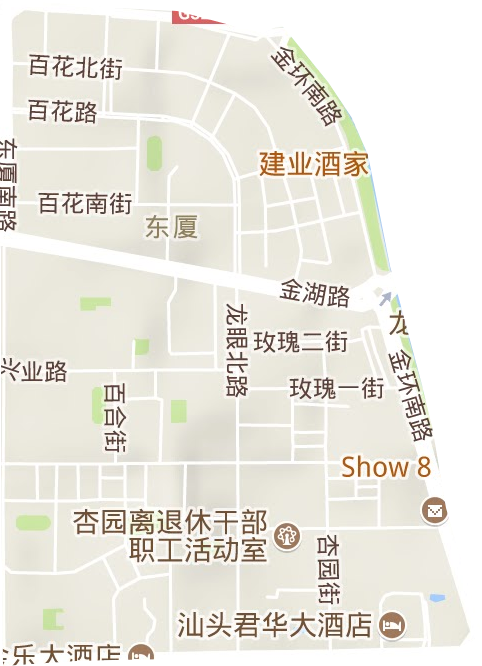 金厦街道地形图
