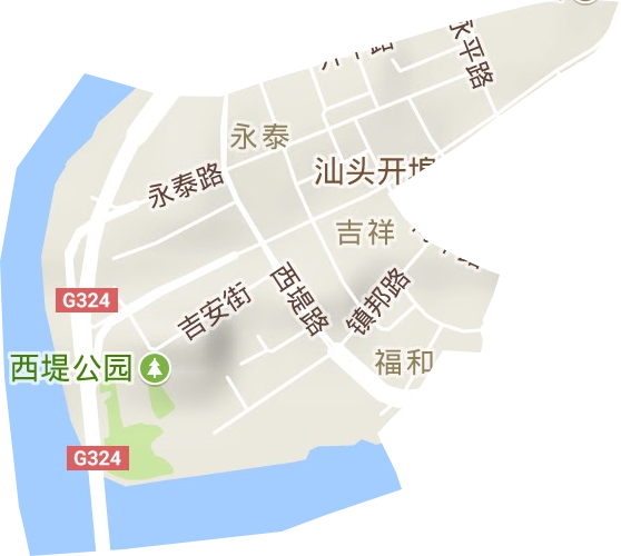 永祥街道地形图