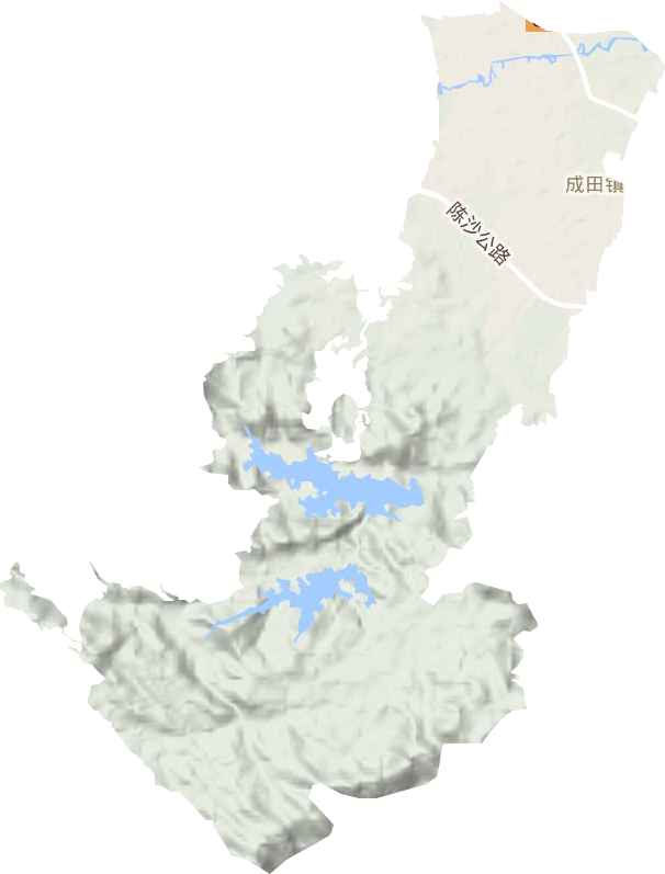 成田镇地形图