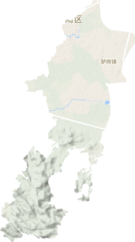 胪岗镇地形图