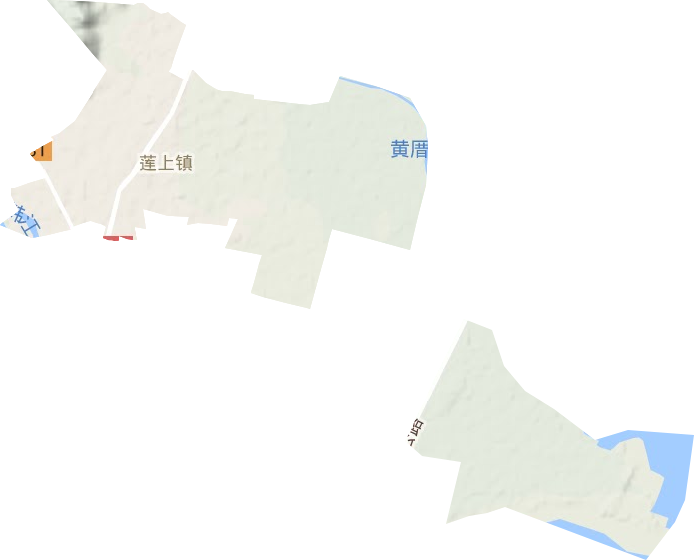 莲上镇地形图