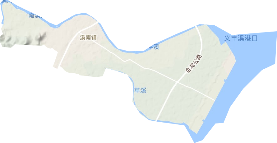 溪南镇地形图