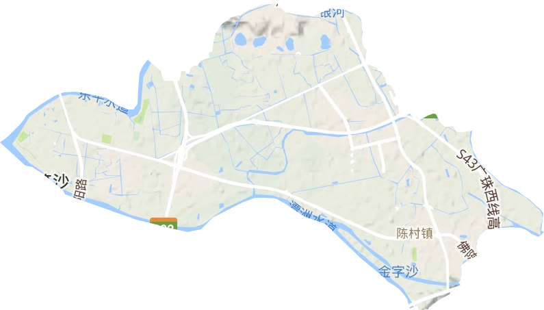陈村镇地形图