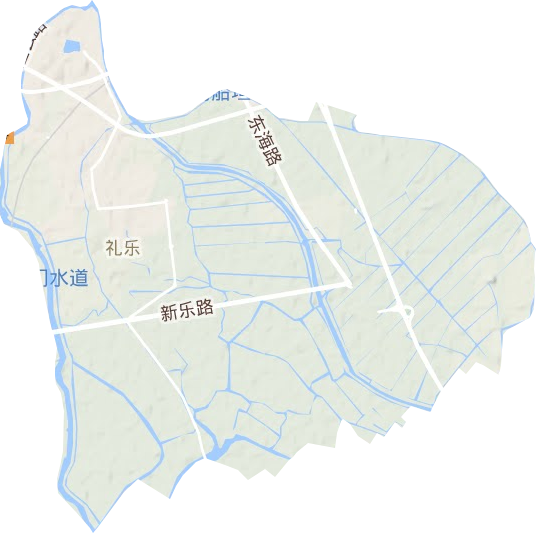 礼乐街道地形图