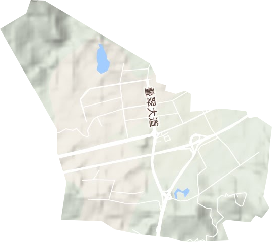 翠山湖新区地形图