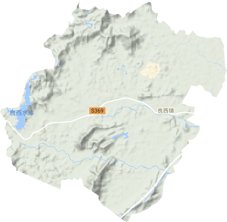 良西镇地形图