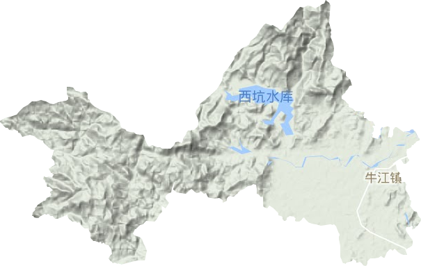 牛江镇地形图