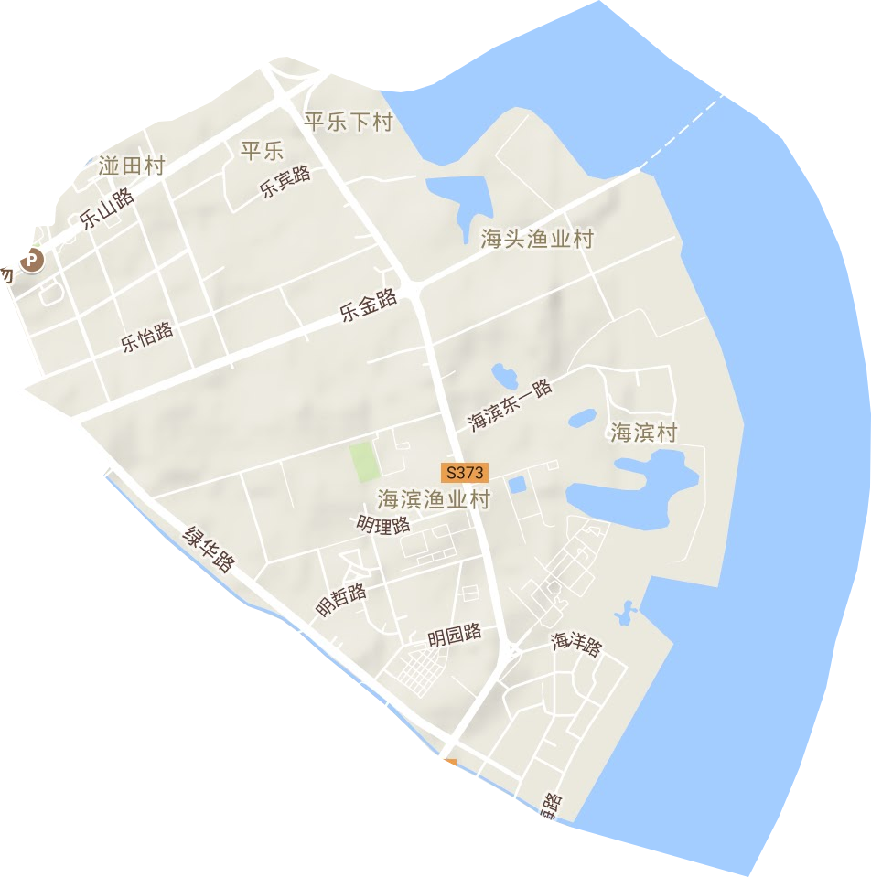 乐华街道地形图