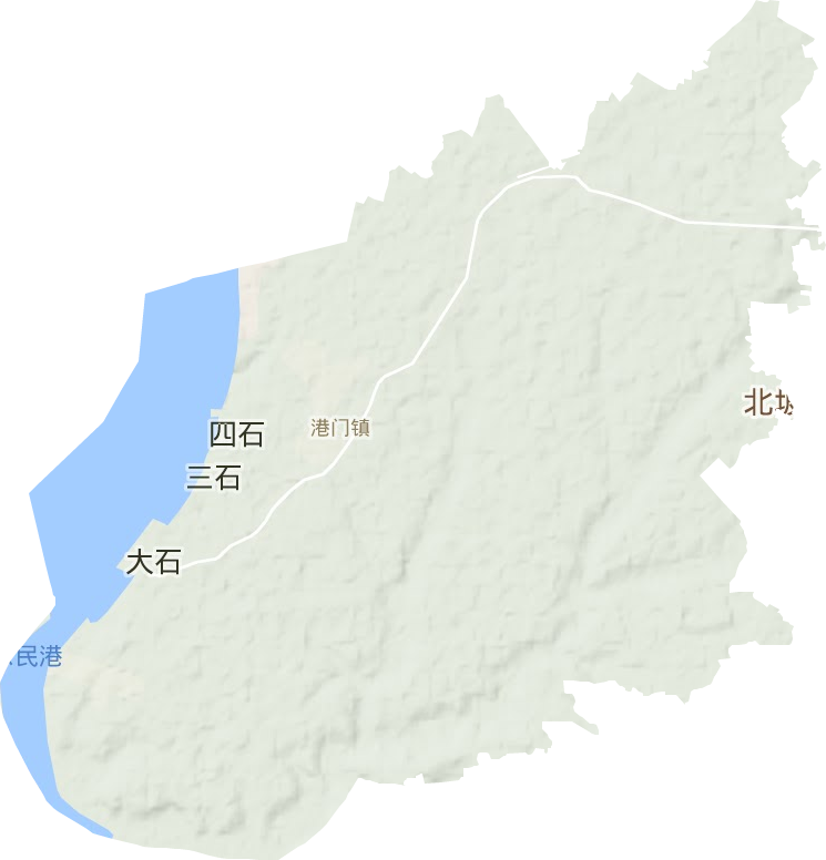港门镇地形图