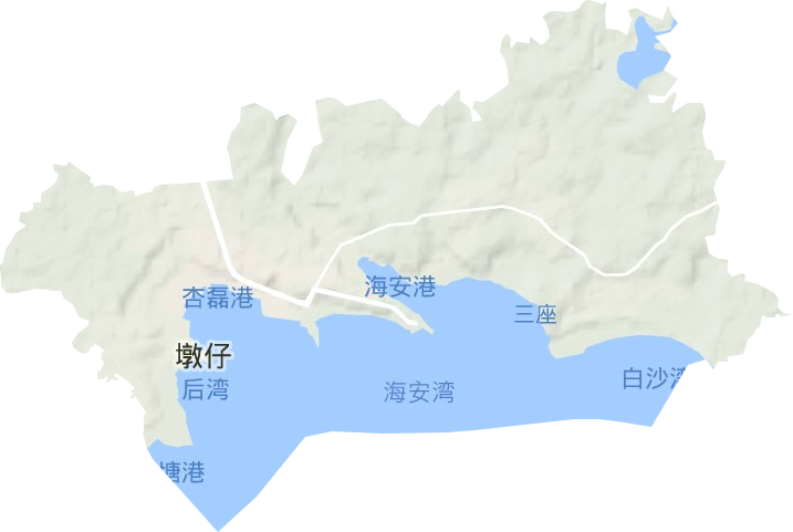 海安镇地形图