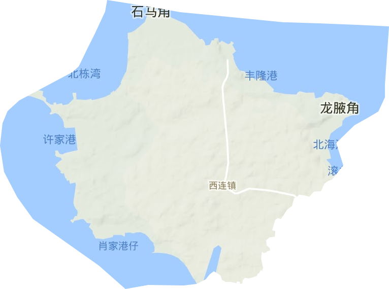 西连镇地形图