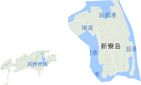 新寮镇地形图